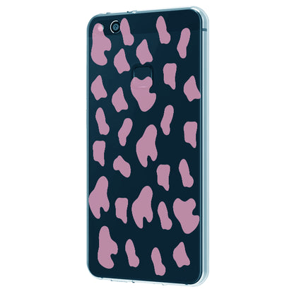 Pink Cow Print - Clear Printed Silicone Case For Realme Models infographic