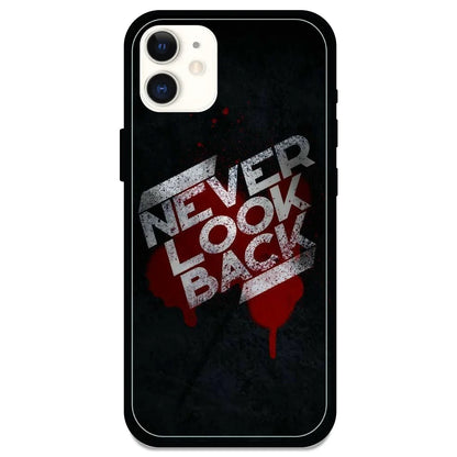 Never Look Back - Glossy Metal Silicone Case For Apple iPhone Models- Apple iPhone 11