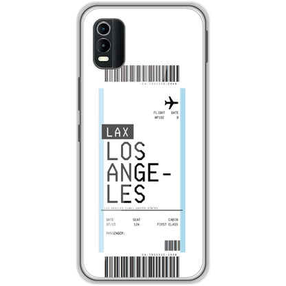 Los Angeles Ticket - Clear Printed Case For Nokia Models nokia c21 plus