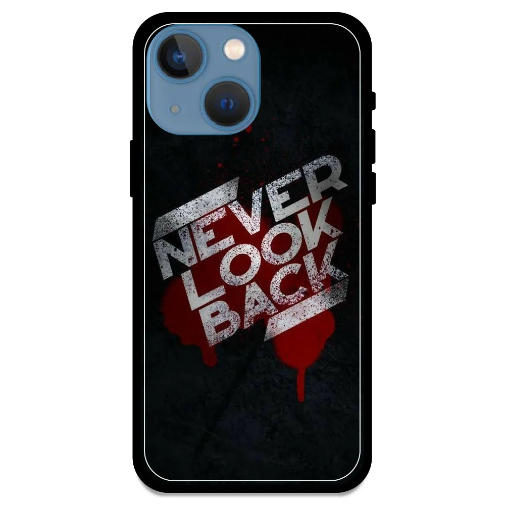 Never Look Back - Glossy Metal Silicone Case For Apple iPhone Models- Apple iPhone 13 mini