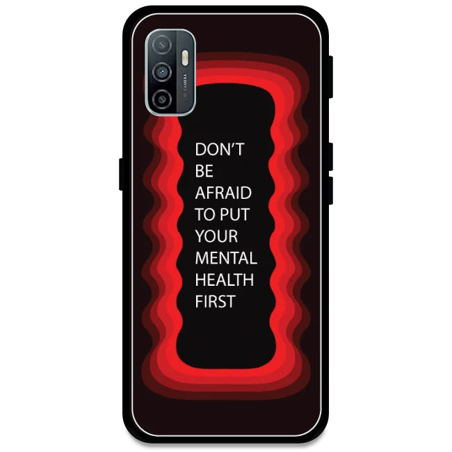 'Don't be Afraid To Put Your Mental Health First' - Red Armor Case For Oppo Models Oppo A33