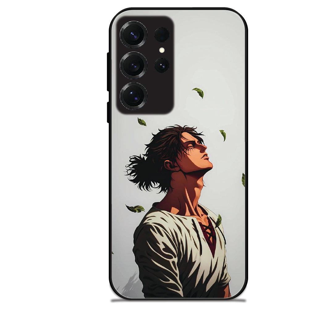 Anime Wanderer Aesthetic - Glossy Metal Silicone Cases for Samsung Models