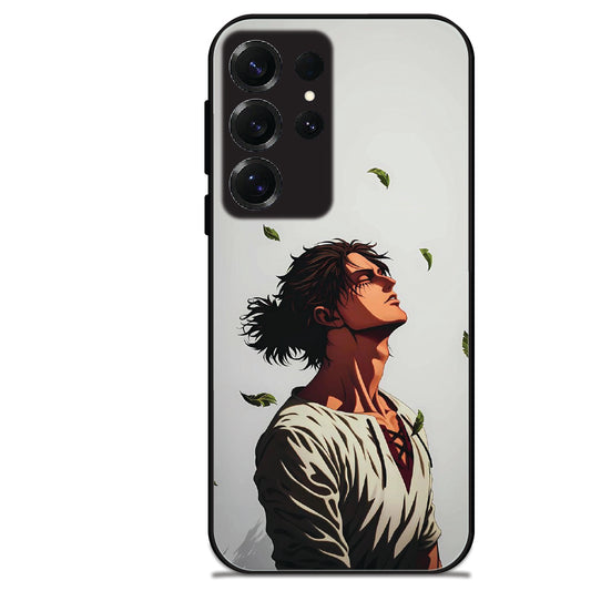 Anime Wanderer Aesthetic - Glossy Metal Silicone Cases for Samsung Models