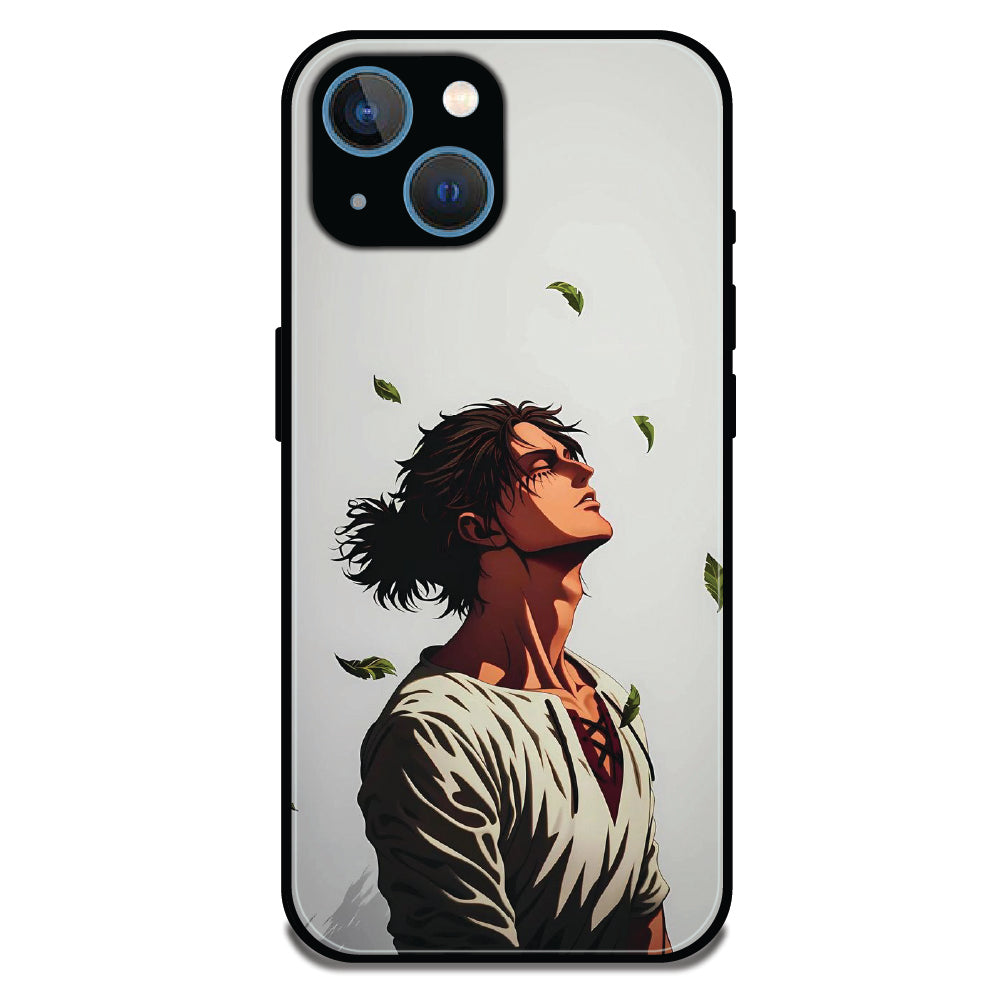 Anime Wanderer Aesthetic - Glossy Metal Silicone Cases for Apple iPhone