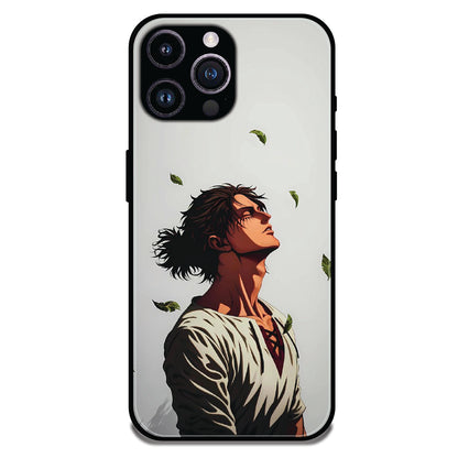 Anime Wanderer Aesthetic - Glossy Metal Silicone Cases for Apple iPhone