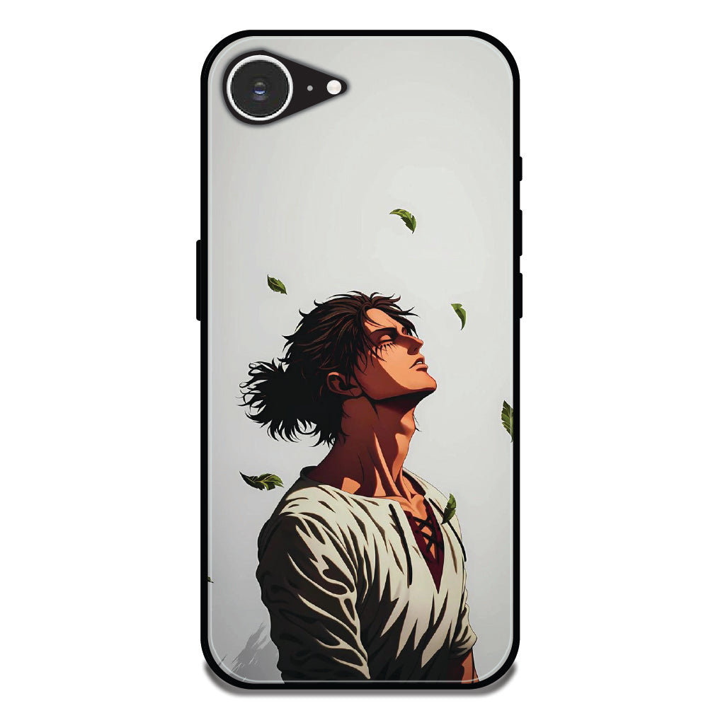 Anime Wanderer Aesthetic - Glossy Metal Silicone Cases for Apple iPhone