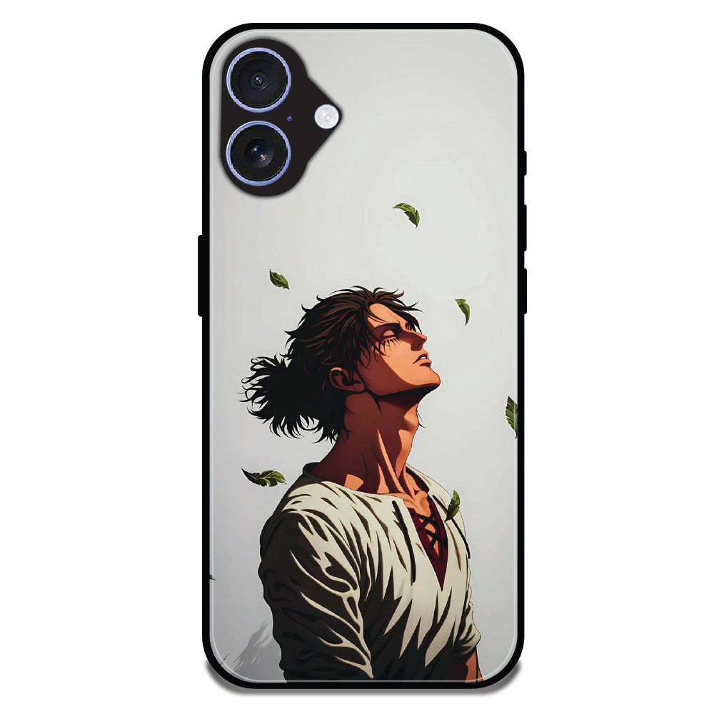 Anime Wanderer Aesthetic - Glossy Metal Silicone Cases for Apple iPhone