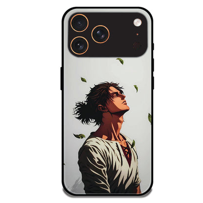 Anime Wanderer Aesthetic - Glossy Metal Silicone Cases for Apple iPhone