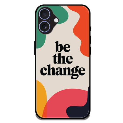 Be the Change - Glossy Metal Silicone Cases for Apple iPhone