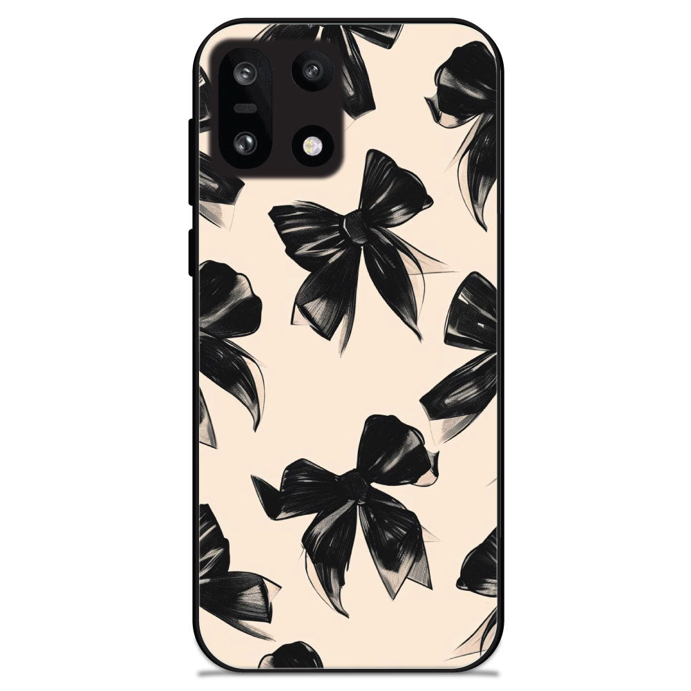Black Bows - Glossy Metal Silicone Cases for Oneplus