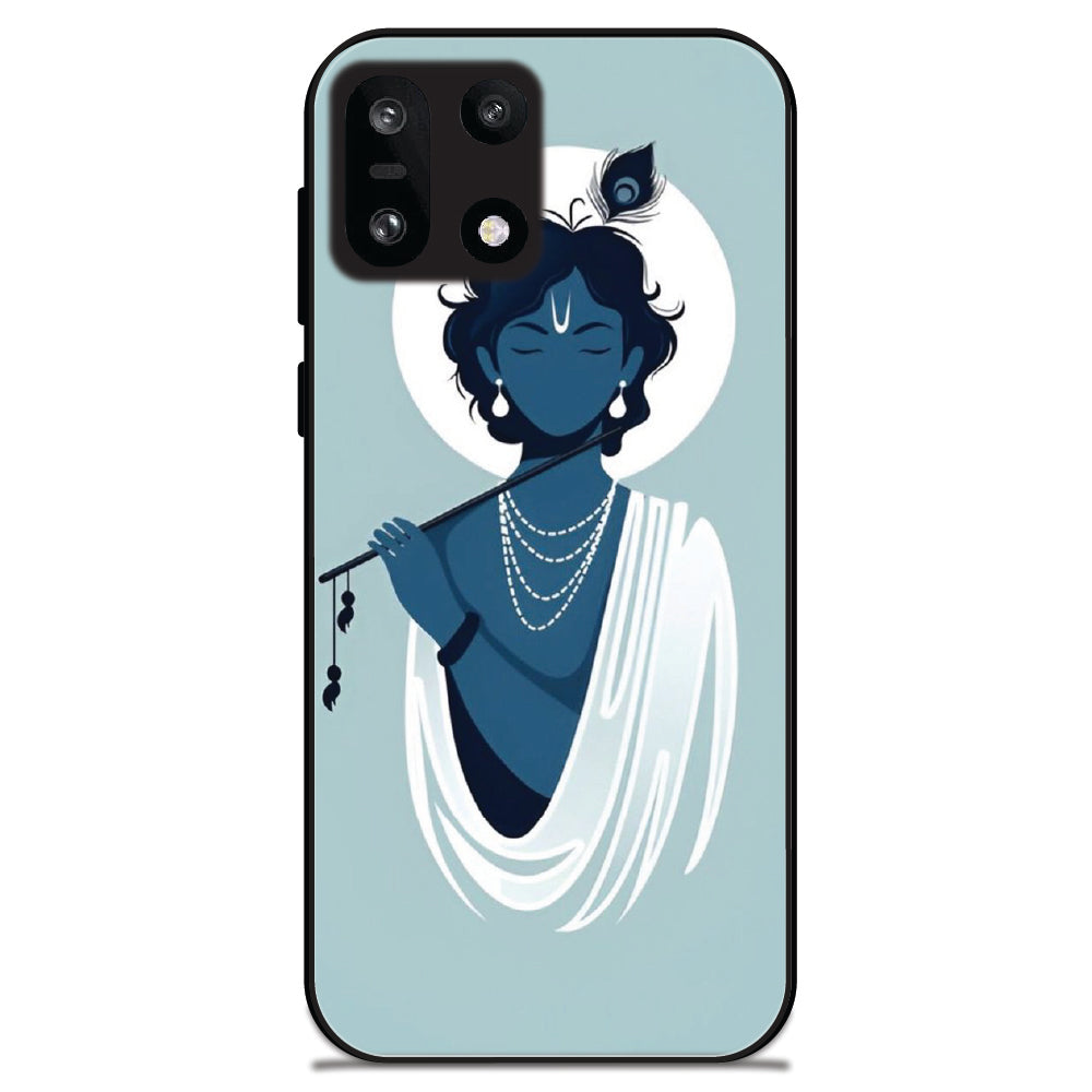 Minimal Krishna Flute Art - Glossy Metal Silicone Cases for OnePlus Models