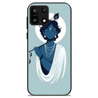 Minimal Krishna Flute Art - Glossy Metal Silicone Cases for OnePlus Models