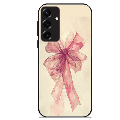 Pretty Pink Bows - Glossy Metal Silicone Cases for Samsung