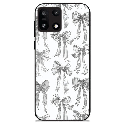 White Bows - Glossy Metal Silicone Cases for Oneplus
