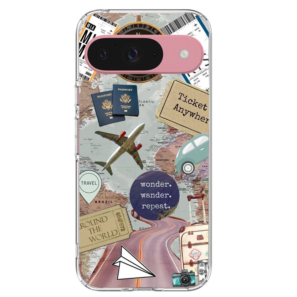 Travel Collage - Printed Silicone Case For Google Pixel Infographic