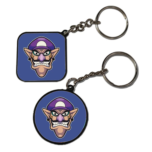 Waluigi - Keychain With Black Border (Pack Of 2)