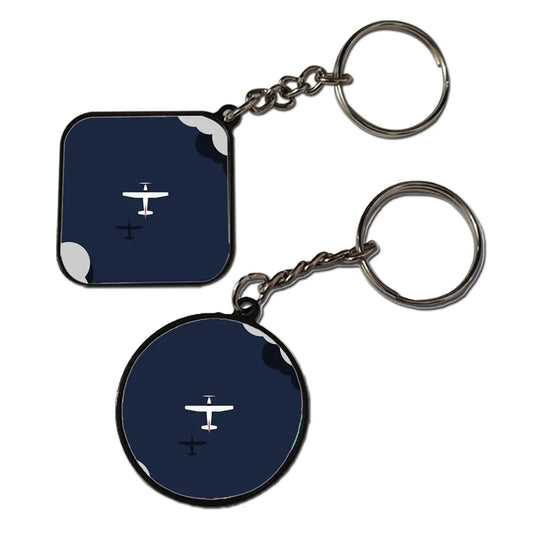 War Plane - Keychain With Black Border (Pack Of 2)