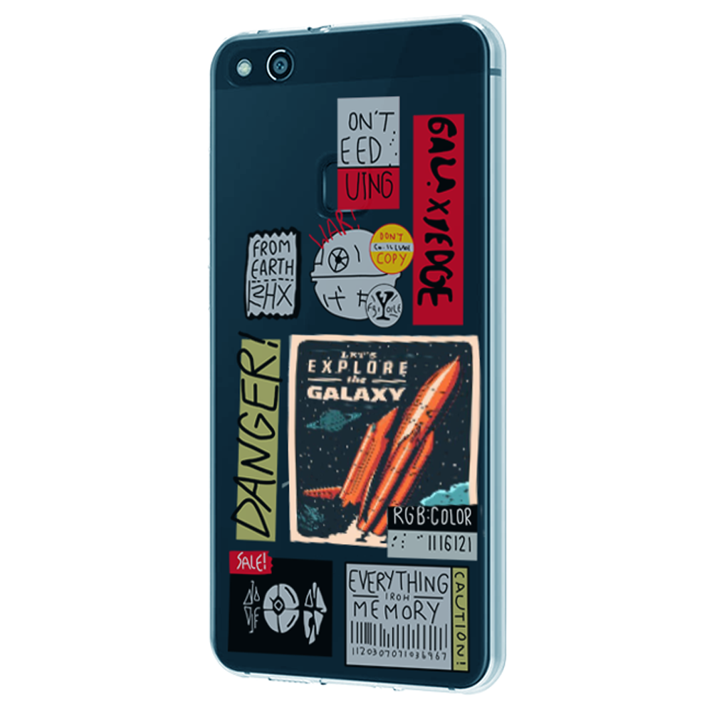 Galaxy - Clear Printed Case For iPhone Models infographic