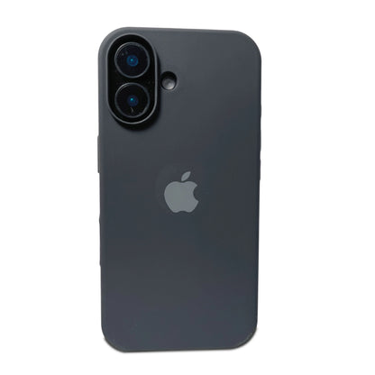 Black Liquid Silicone Case For Apple iPhone Models