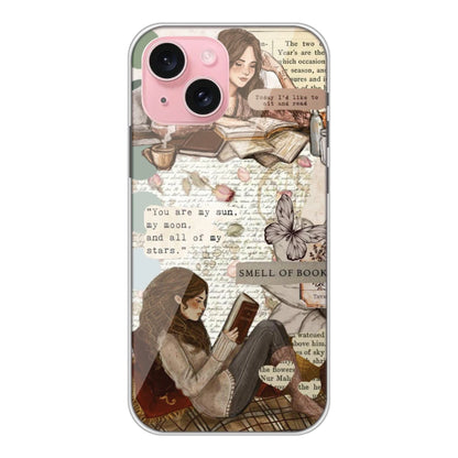 Book Collage - Silicone Case For iPhone Models Apple iPhone 15