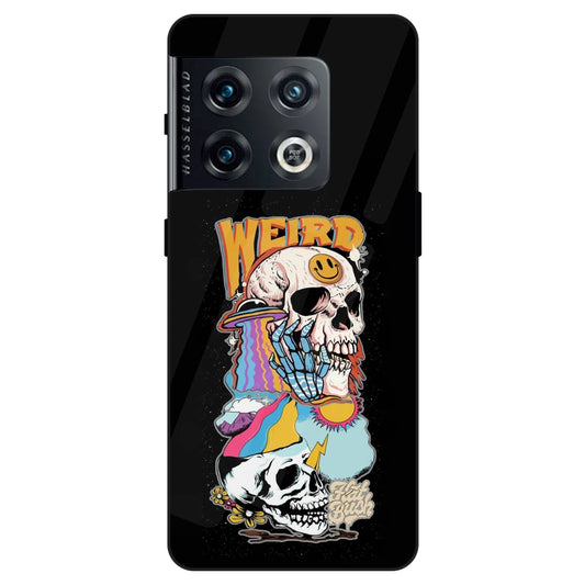 Weird Skull Graffiti - Glass Cases For Redmi Poco Models