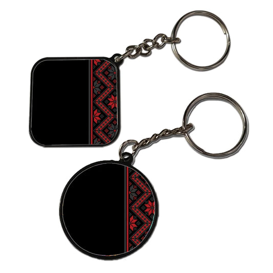 Mandala - Keychain With Black Border (Pack Of 2)