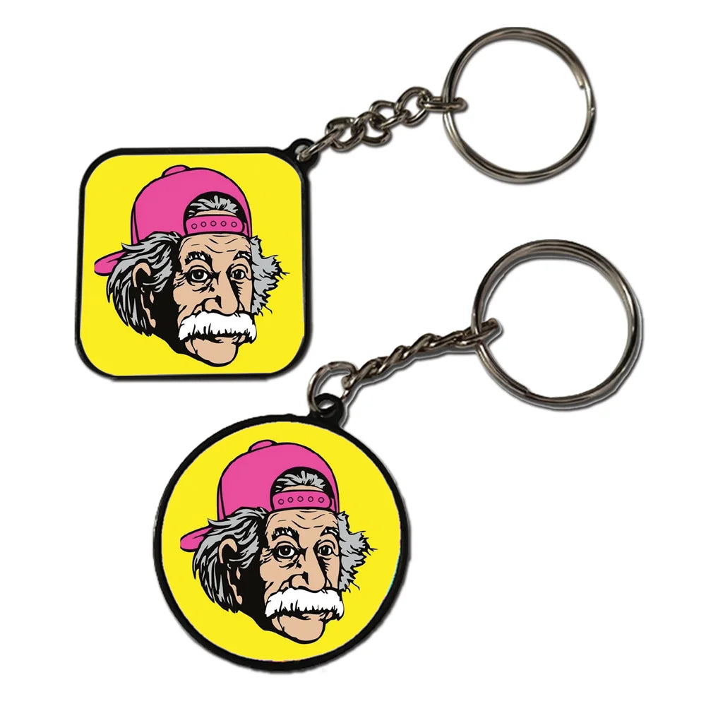 Einstein Swag - Keychain With Black Border (Pack Of 2)