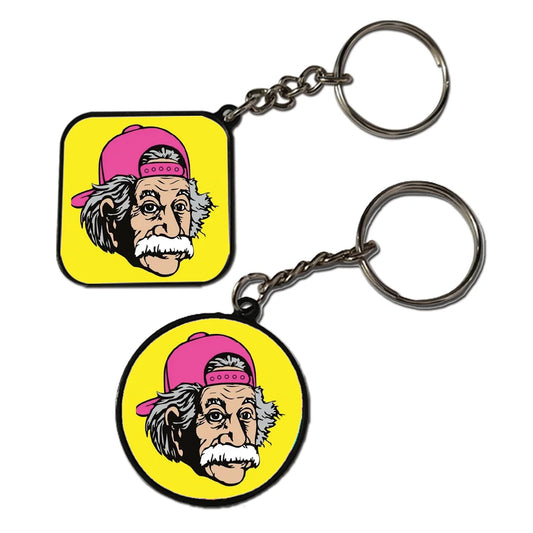 Einstein Swag - Keychain With Black Border (Pack Of 2)