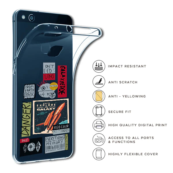 Galaxy - Clear Printed Case For Realme Models infographic