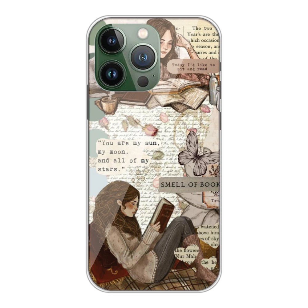 Book Collage - Silicone Case For Apple iPhone Models Apple iPhone 13 pro Max