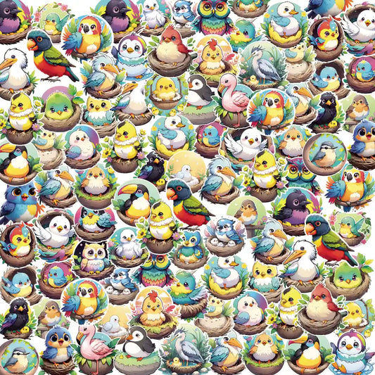 Birds 2 – 40 Waterproof Aesthetic Stickers for Phone Cases, Clear Covers, Journals, Scrapbooks & More