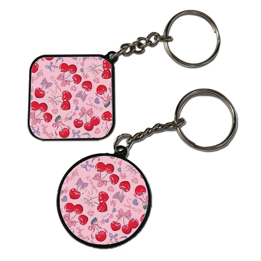 Cherries - Keychain With Black Border (Pack Of 2)