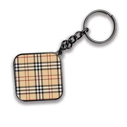 Patterns - A Combo Of 4 Silver Border Keychains