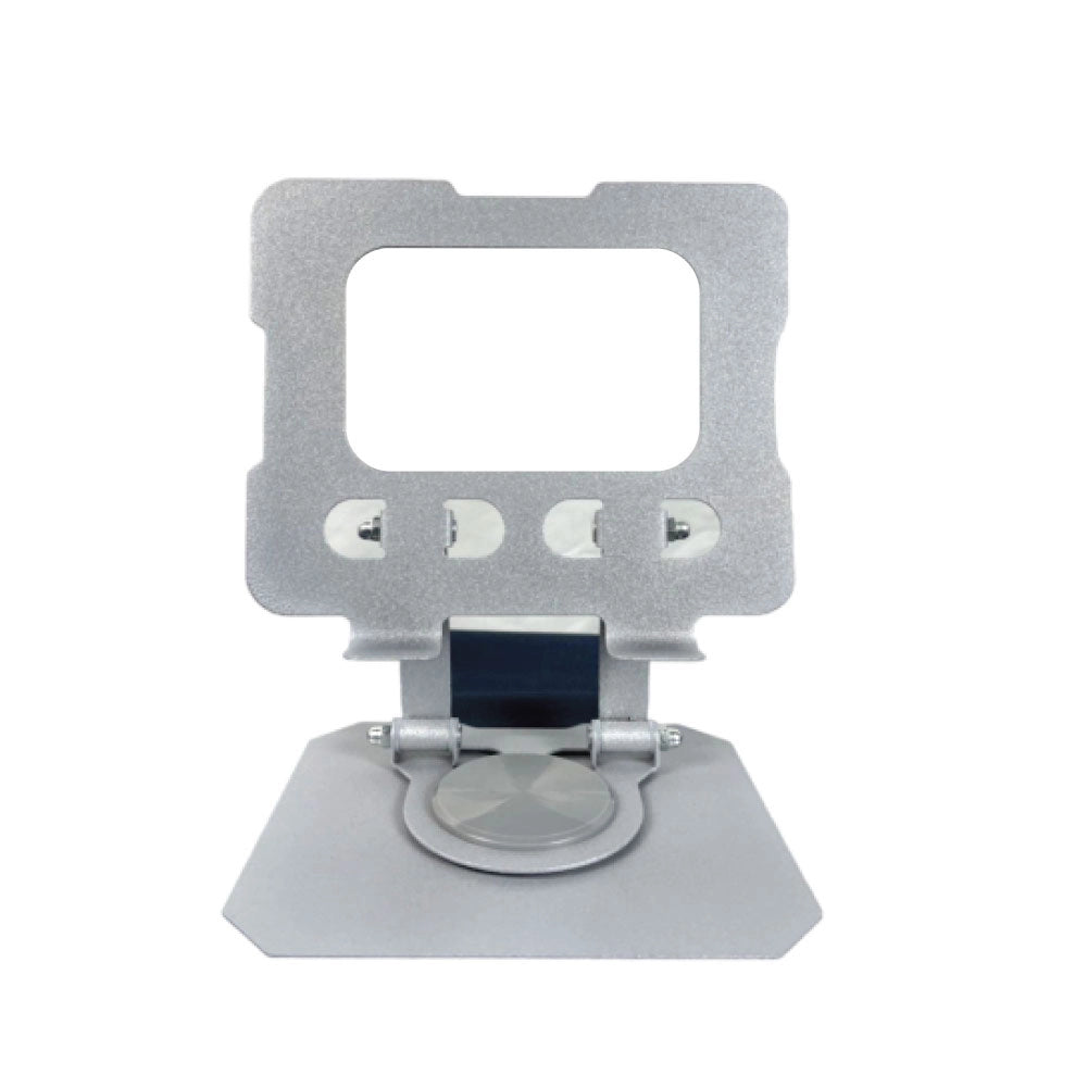 Adjustable Metal Tablet & Mobile Stand – Foldable Desk Holder Silver