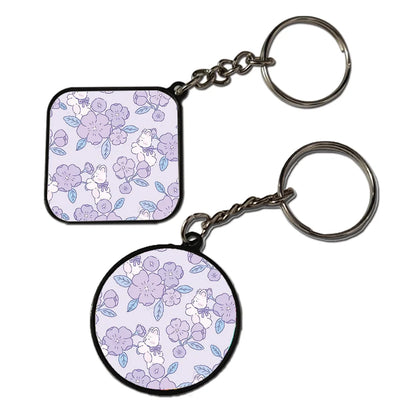 Cute Flower - Keychain With Black Border (Pack Of 2)