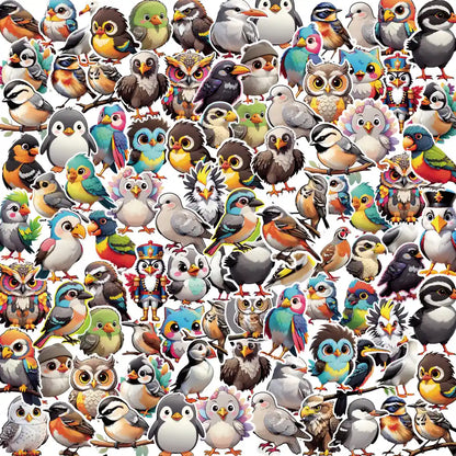 Birds – 47 Waterproof Aesthetic Stickers for Phone Cases, Clear Covers, Journals, Scrapbooks & More
