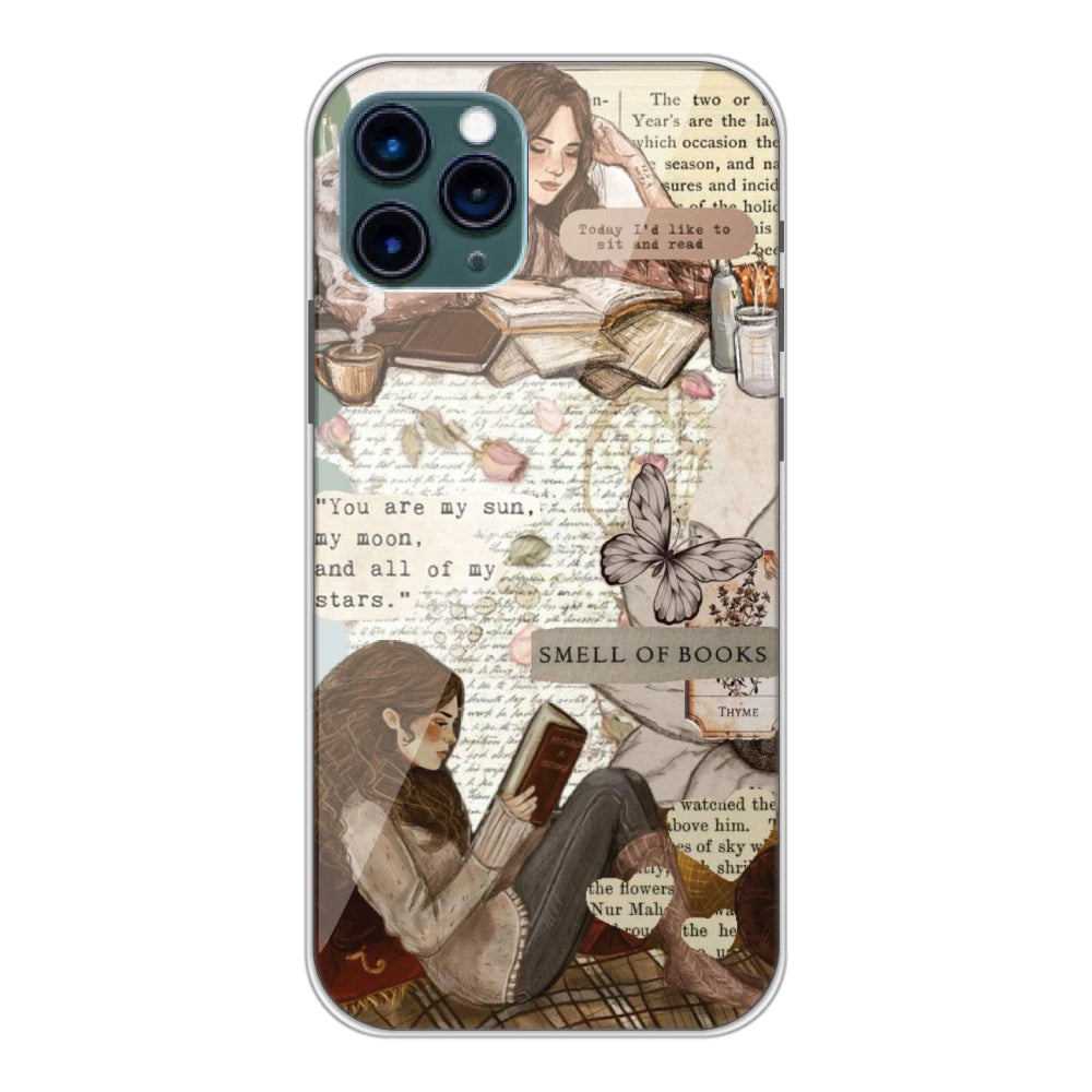 Book Collage Silicone Case For Apple iPhone Models Phone Antics