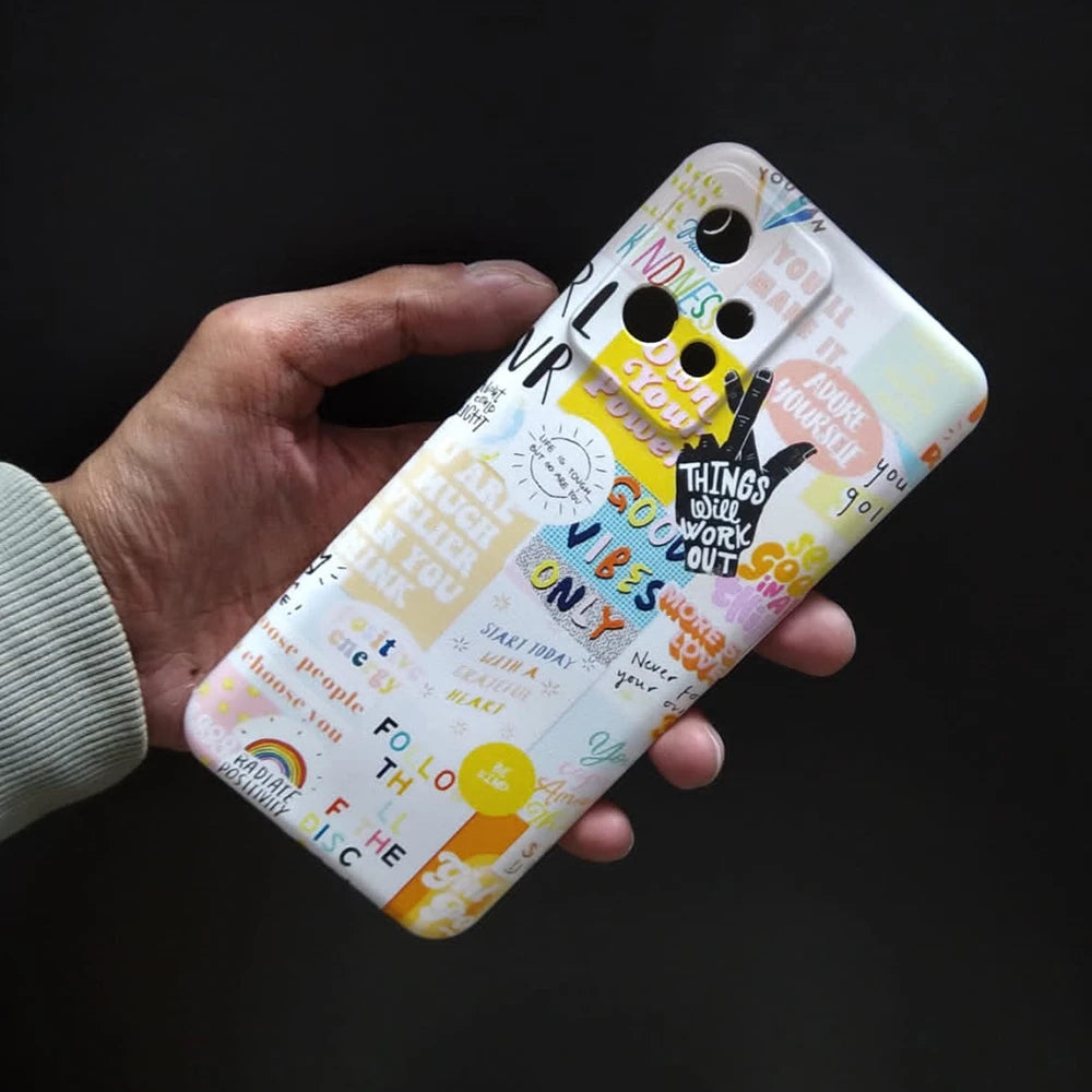 Good Vibes Collage Printed Silicon Case - OnePlus Nord CE 2 Lite