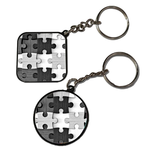 Maze - Keychain With Black Border (Pack Of 2)