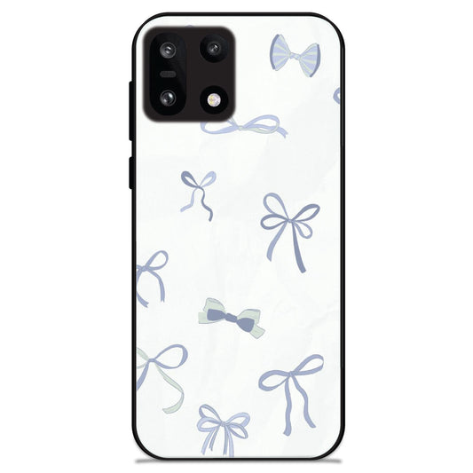 Blue Bows - Glossy Metal Silicone Case For OnePlus Models