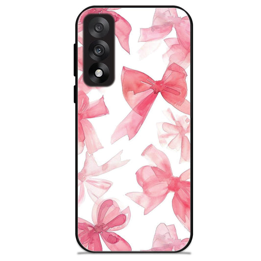 Cute Pink Bows - Glossy Metal Silicone Cases for Oneplus