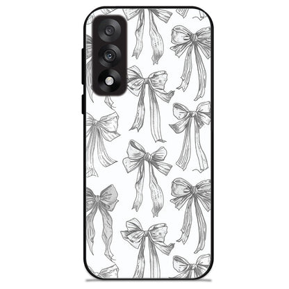 White Bows - Glossy Metal Silicone Cases for Oneplus