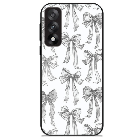 White Bows - Glossy Metal Silicone Cases for Oneplus