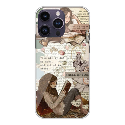 Book Collage - Silicone Case For Apple iPhone Models Apple iPhone 14 pro Max
