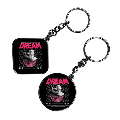 Dream - Keychain With Silver Border (Pack Of 2)