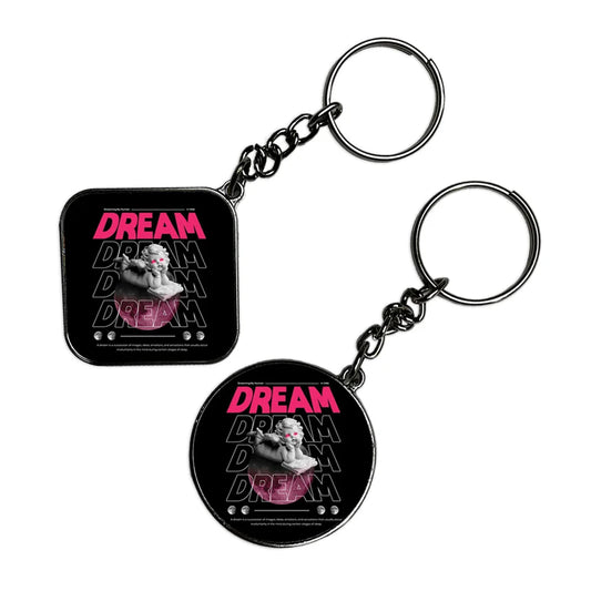 Dream - Keychain With Silver Border (Pack Of 2)