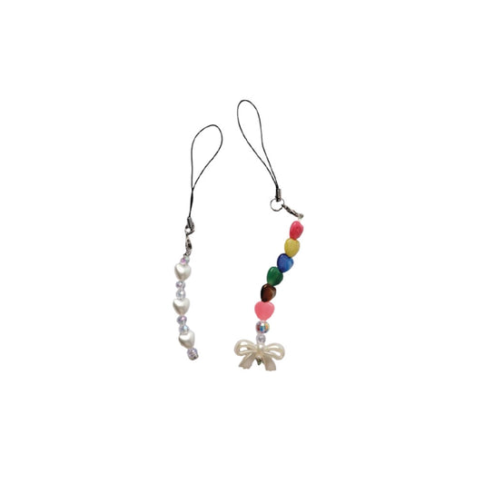 Colourful Hearts - A  Combo of Mini Phone Charms