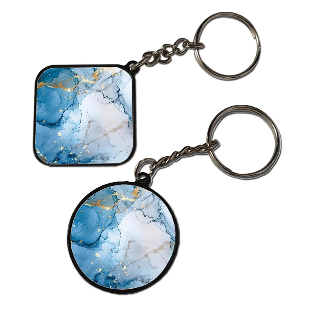 Blue Sky - Keychain With Black Border (Pack Of 2)