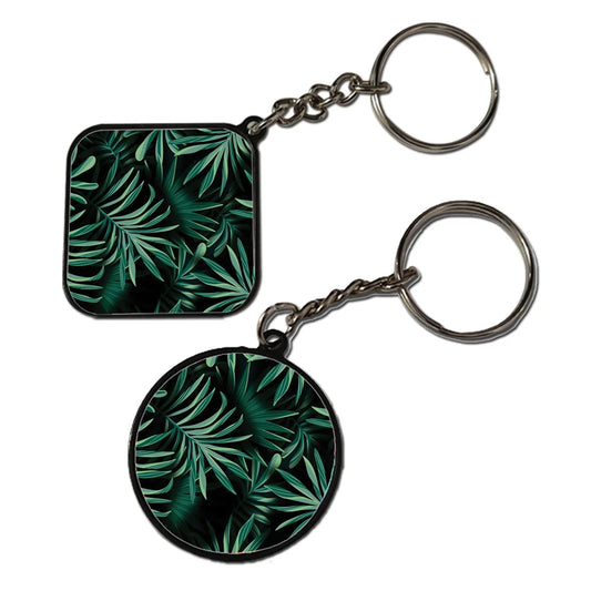 Green - Keychain With Black Border (Pack Of 2)