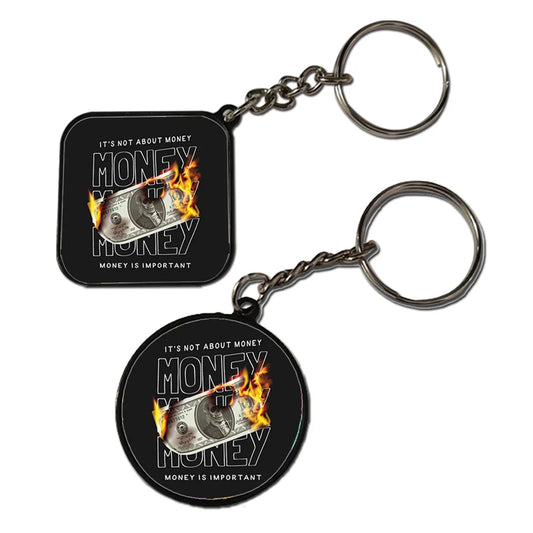 Money - Keychain With Black Border (Pack Of 2)